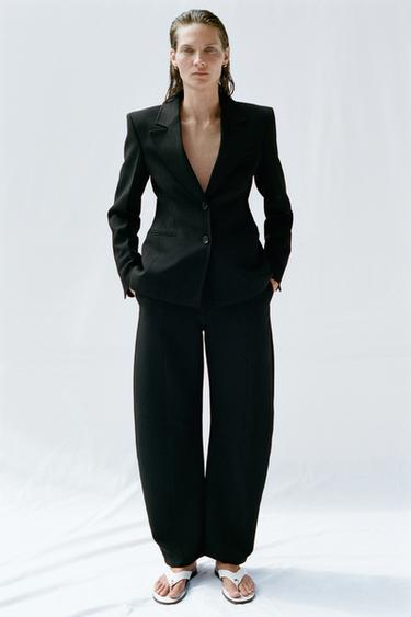 ZW COLLECTION BALLOON TROUSERS - Black by Zara