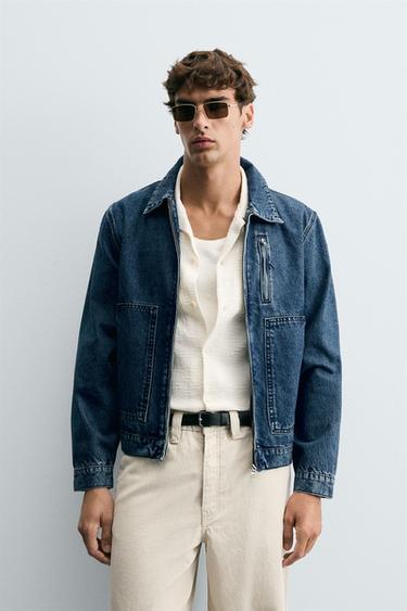 DENIM POCKET JACKET - Blue by Zara