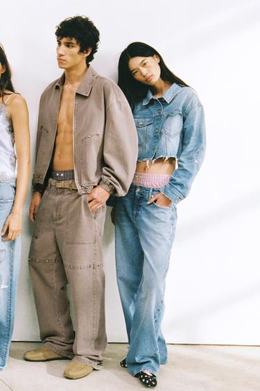 TRF DENIM JACKET WITH HEARTS - Blue by Zara - Image 2