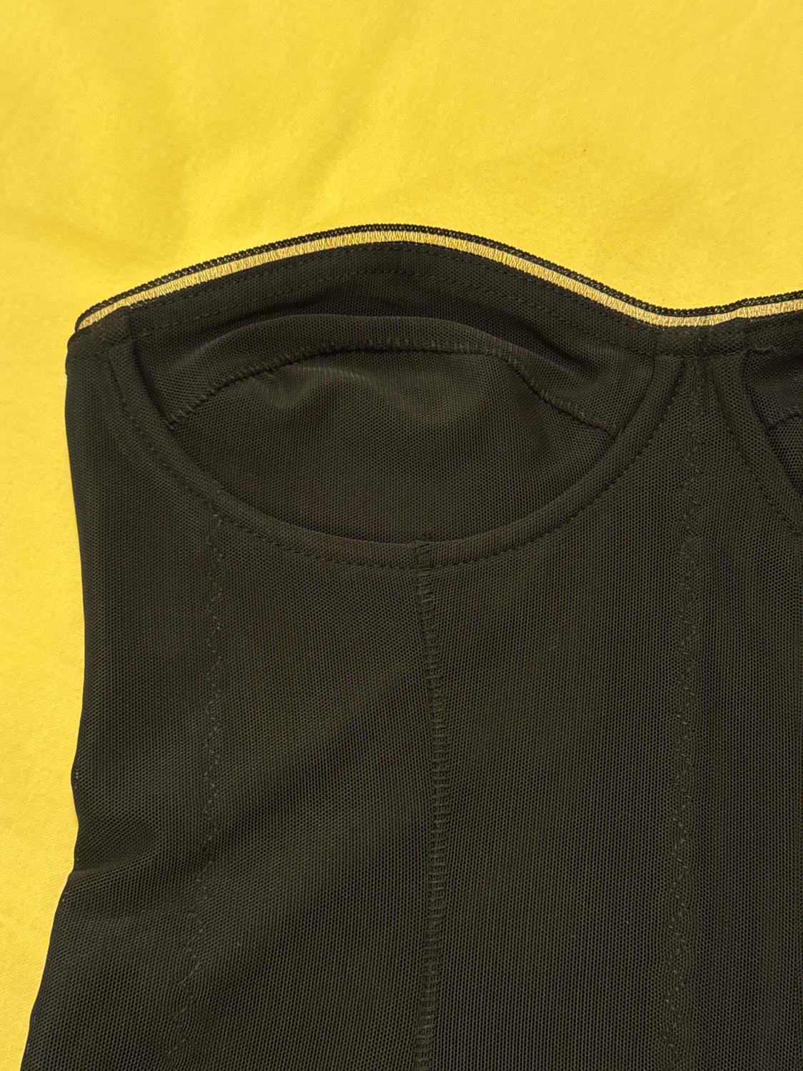 POLYAMIDE TULLE CONTOUR BANDEAU TOP - Image 4