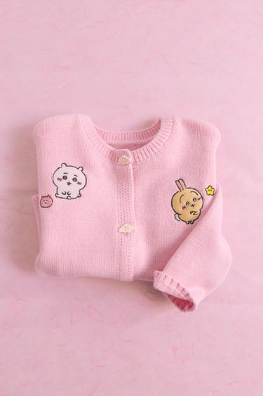 Zara CHIIKAWA © NAGANO 針織開襟衫 - 粉紅色