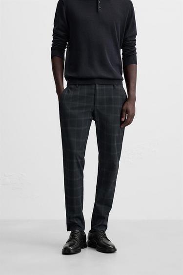 CALÇA SLIM FIT CONFORT - Azul da Zara