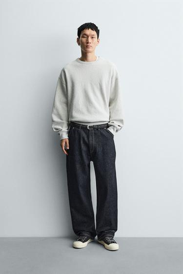 Zara CARPENTER POCKET JEANS - Blue