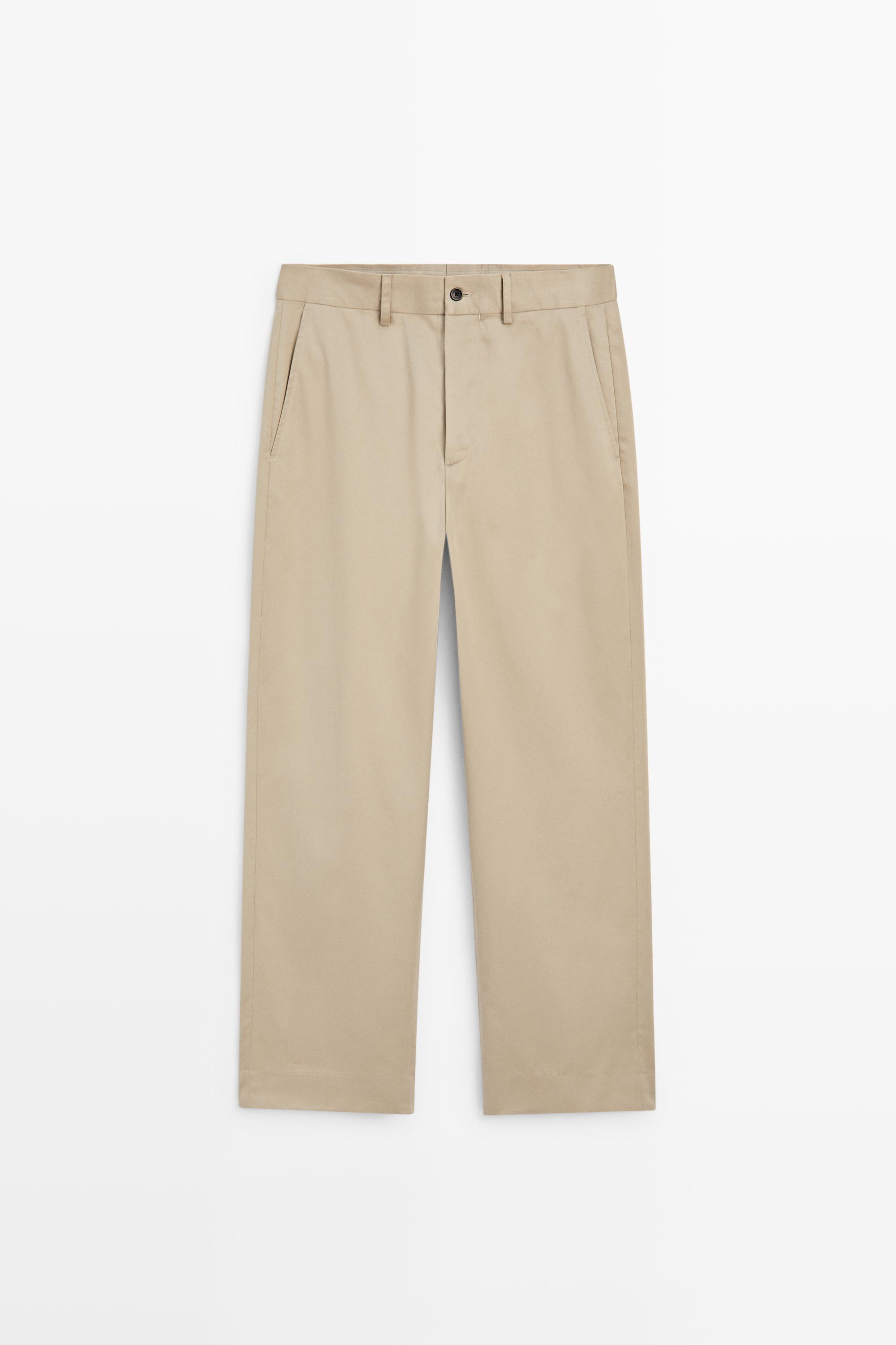 Pantalon jambe large 100 % coton