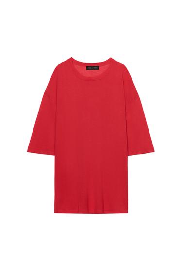CUERPO OVERSIZE PUNTO - Rojo de Zara