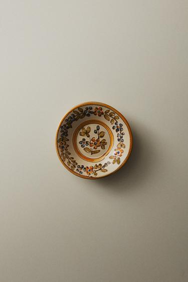 MINI ASSIETTE TERRE CUITE FLORALE - Beige de Zara - Image 4