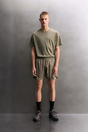 BASIC TRAINING SHORTS - Light green by Zara