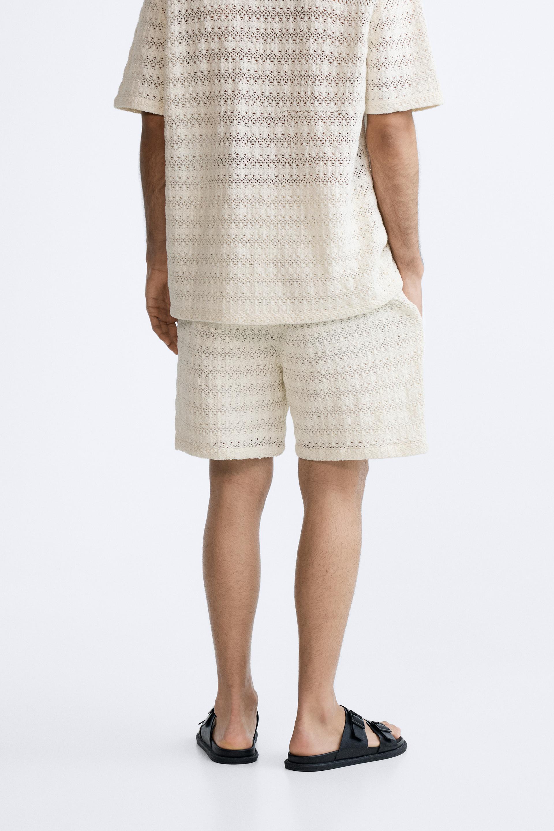 DENSE JOGGER SHORTS - Oyster-white