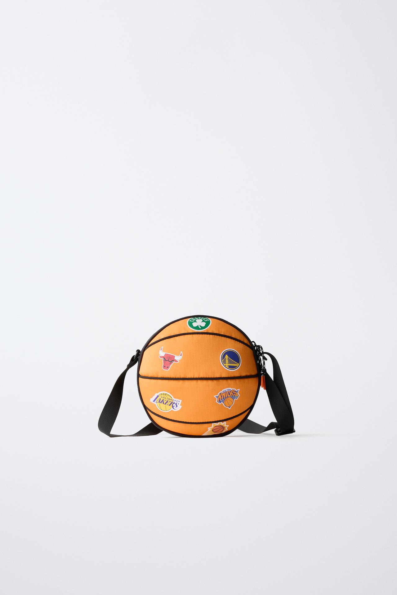 NBA BASKETBALL CROSSBODY BAG - MULTI TEAMS — Orange
