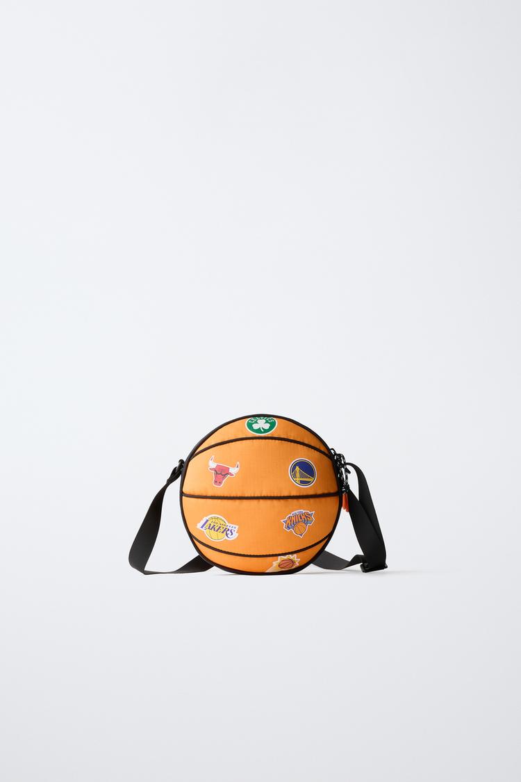 NBA BASKETBALL CROSSBODY BAG - MULTI TEAMS — Orange