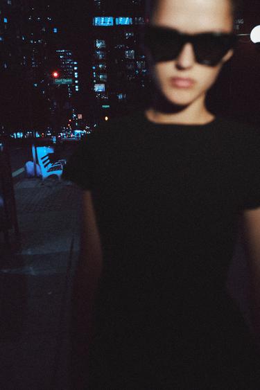 Zara ZW COLLECTION SHORT DRESS - Black