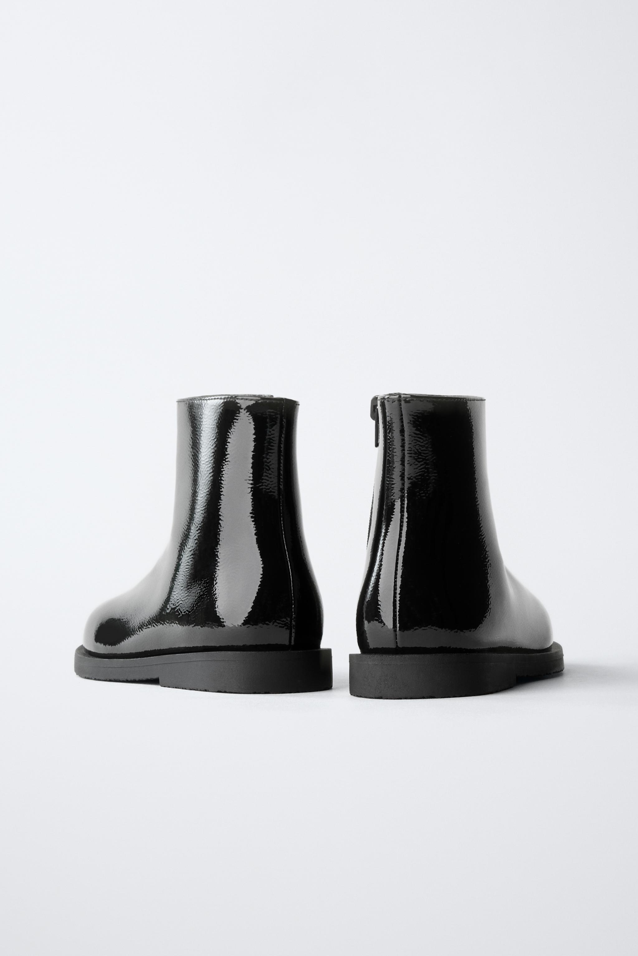PATENT FINISH BOOTS