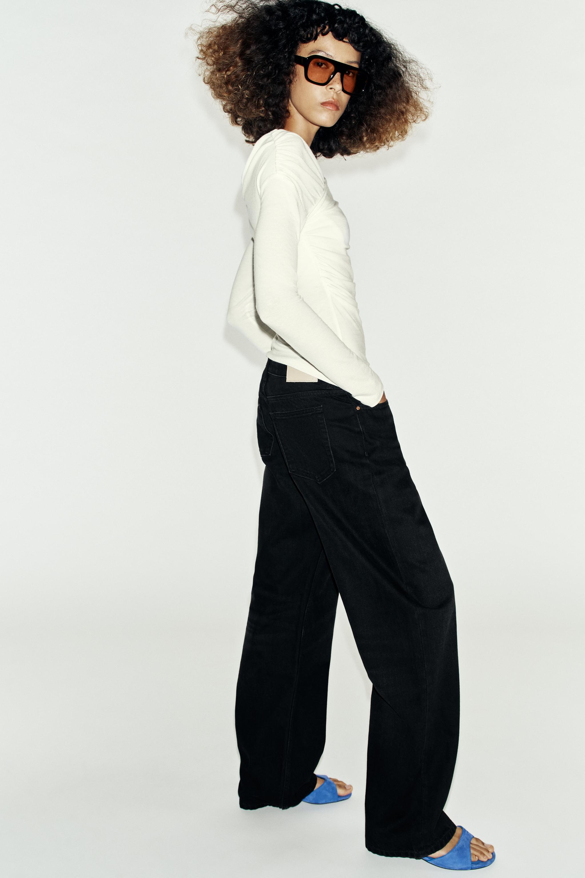 Женские джинсы Zara Z1975 LOW-RISE REGULAR JEANS — фото 5
