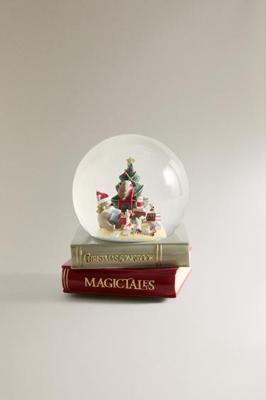 MUSICAL CHRISTMAS BOOK SNOW GLOBE - Multicoloured by Zara