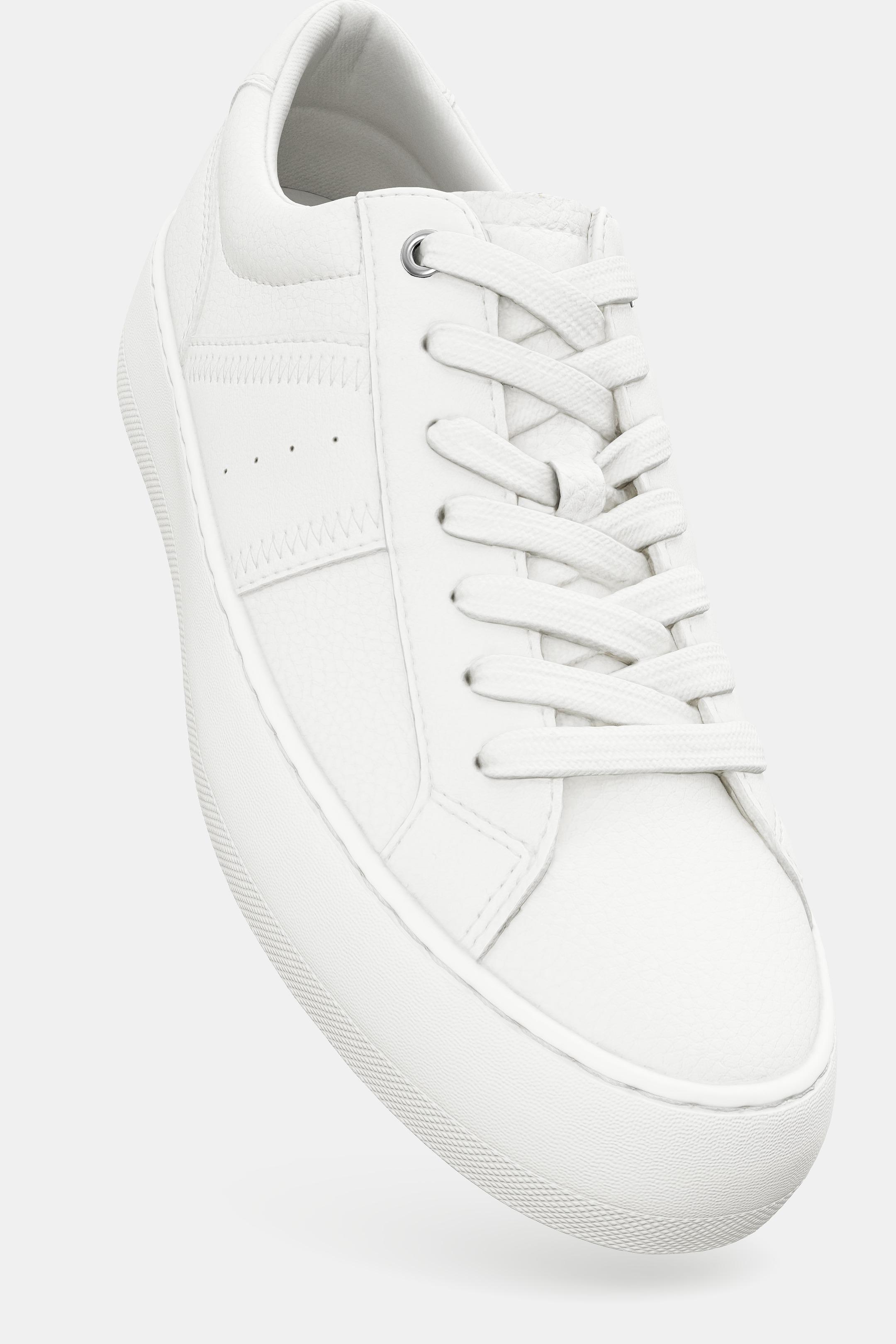 CHAUSSURES DE SPORT AVEC PIÈCES ET MATIÈRES VARIÉES - Blanc de Zara