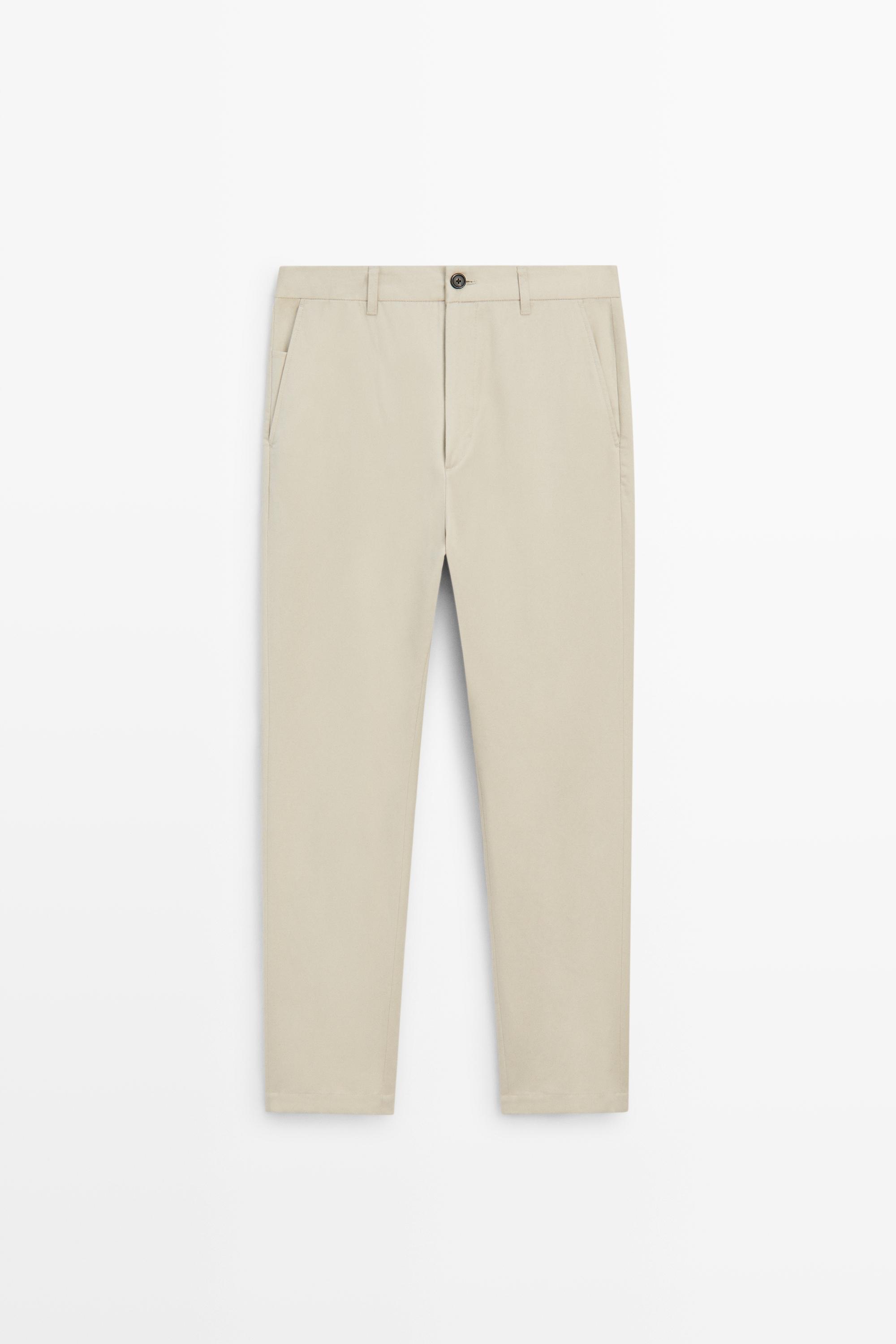 Cotton blend jogger fit pants