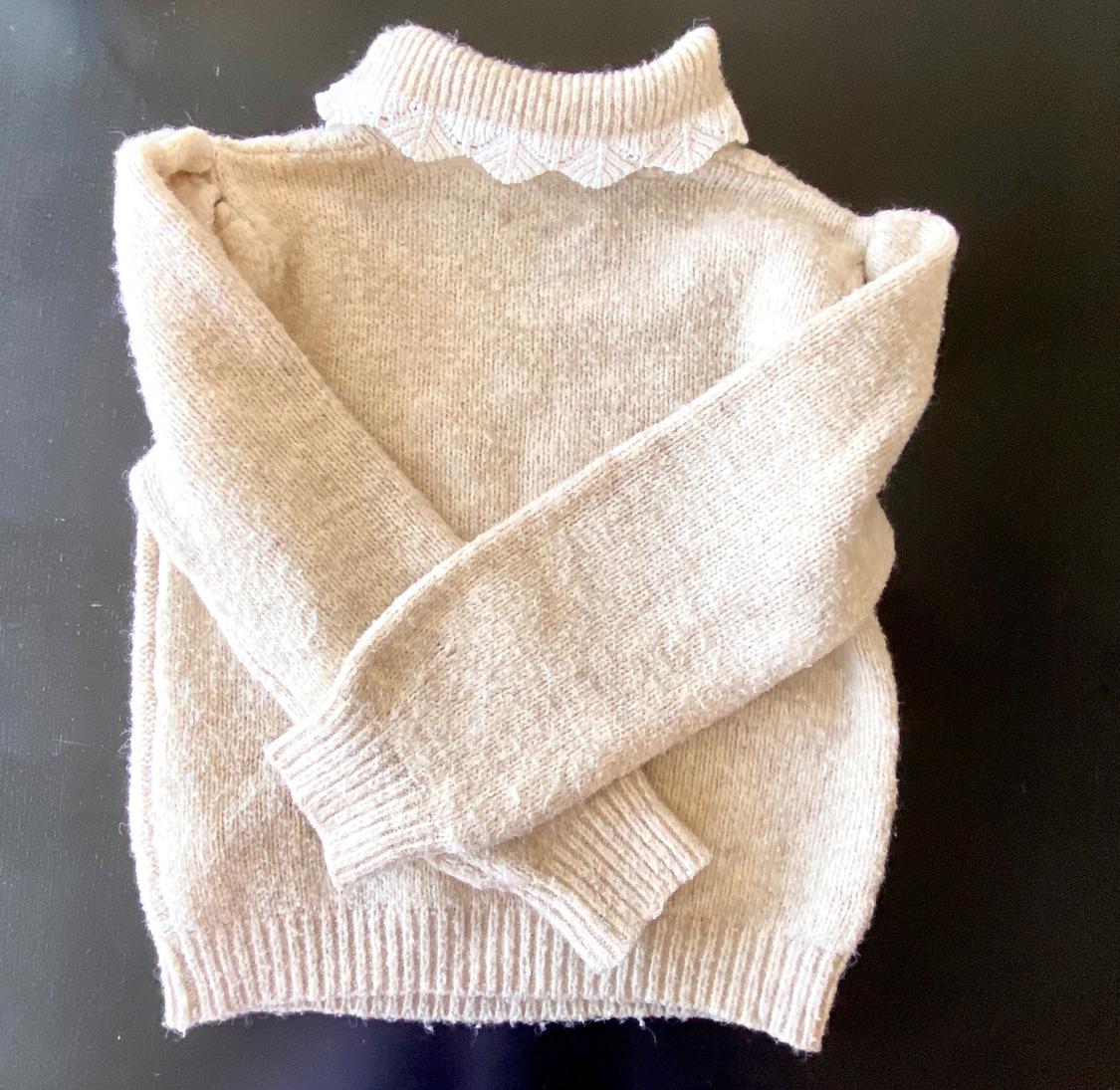 CROCHET CABLE-KNIT SWEATER - Image 2