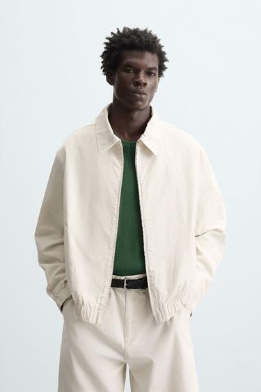 STRIPED TEXTURED JACKET - striped by Zara - Image 1