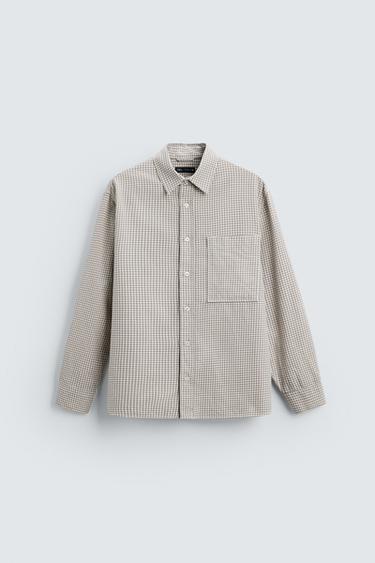 CAMISA ALGODÓN SOFT - Gris Antracita de Zara