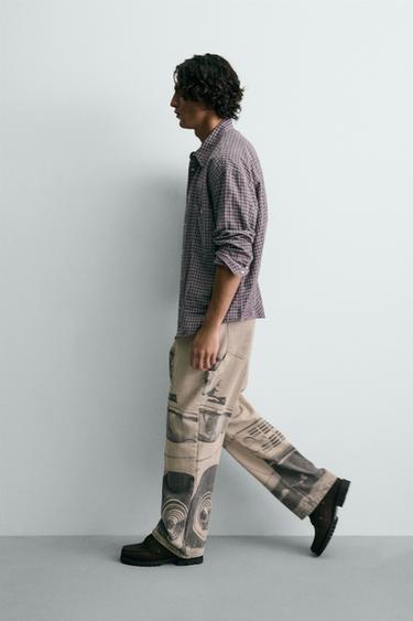 FORD © PRINTED BAGGY TROUSERS - Printed by Zara