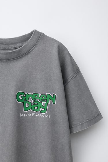 GREENDAY ® WASHED EFFECT T-SHIRT - Grey by Zara - Image 2
