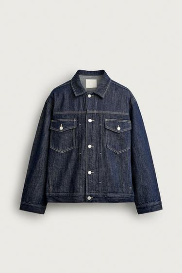 Zara 加大碼牛仔外套 - 靛青色
