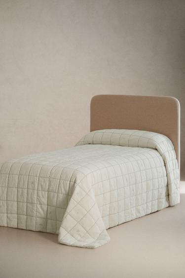 KIDS' PATCHWORK QUILTED BEDSPREAD — Ecru 2