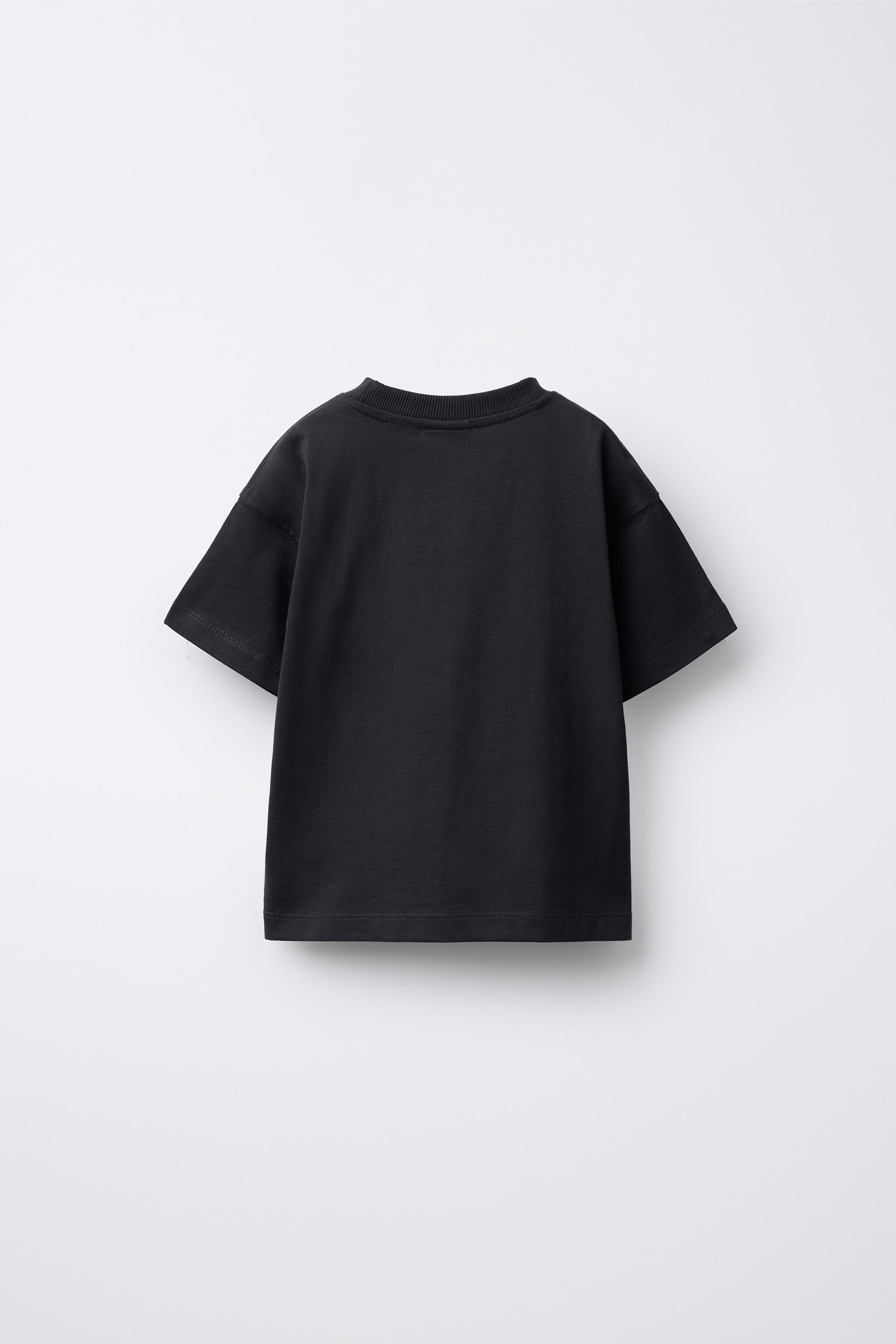 PRINTED T-SHIRT - Anthracite grey | ZARA Canada