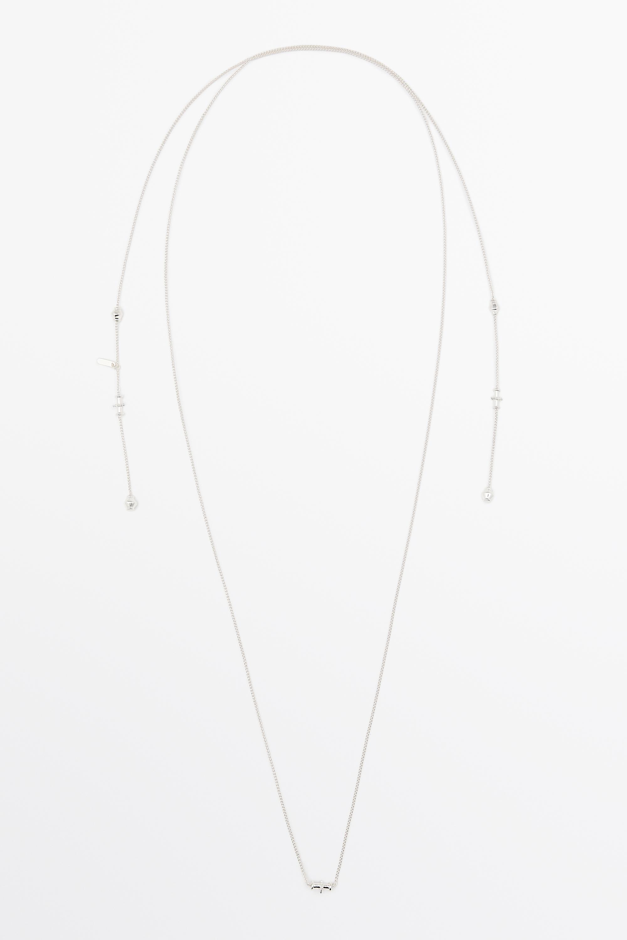 Multi-way piece necklace — Silver