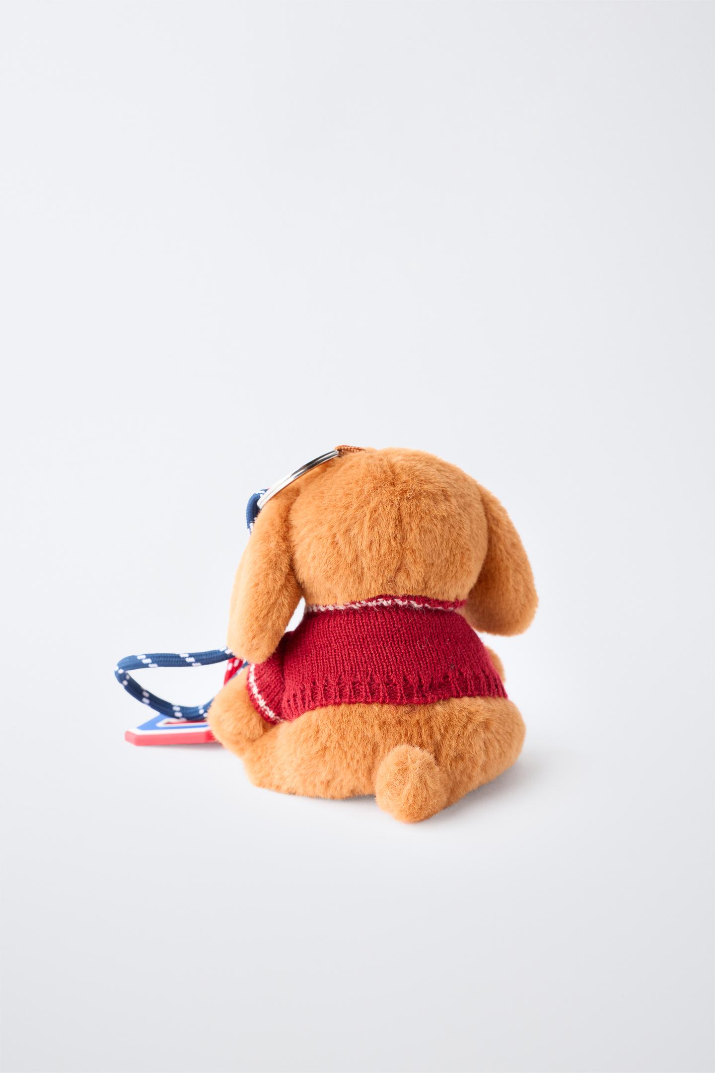 Детский брелок Zara Dog Pendant Keychain, цвет: Карамельный — фото 4