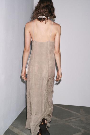 EMBROIDERED LACE DRESS - Grey by Zara - Image 2