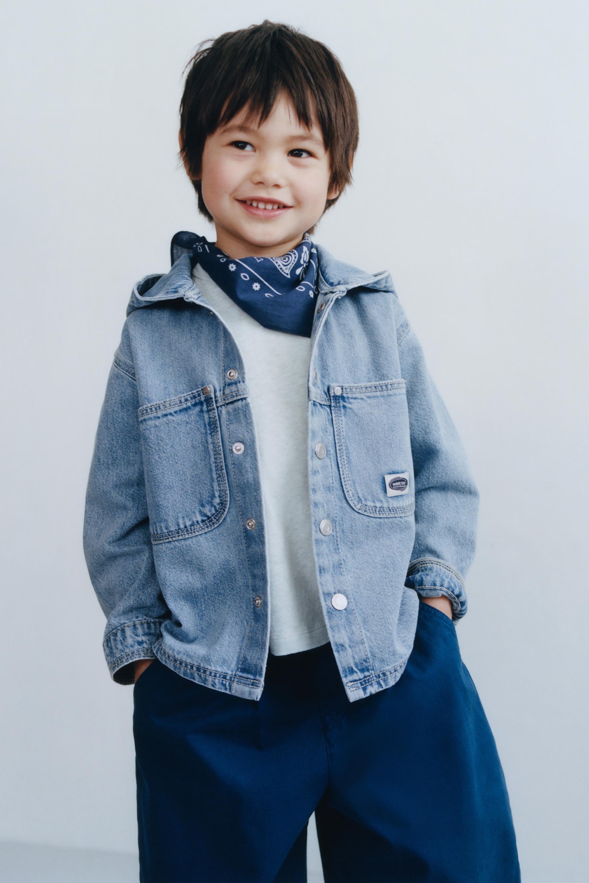 DENIM HOODIE OVERSHIRT