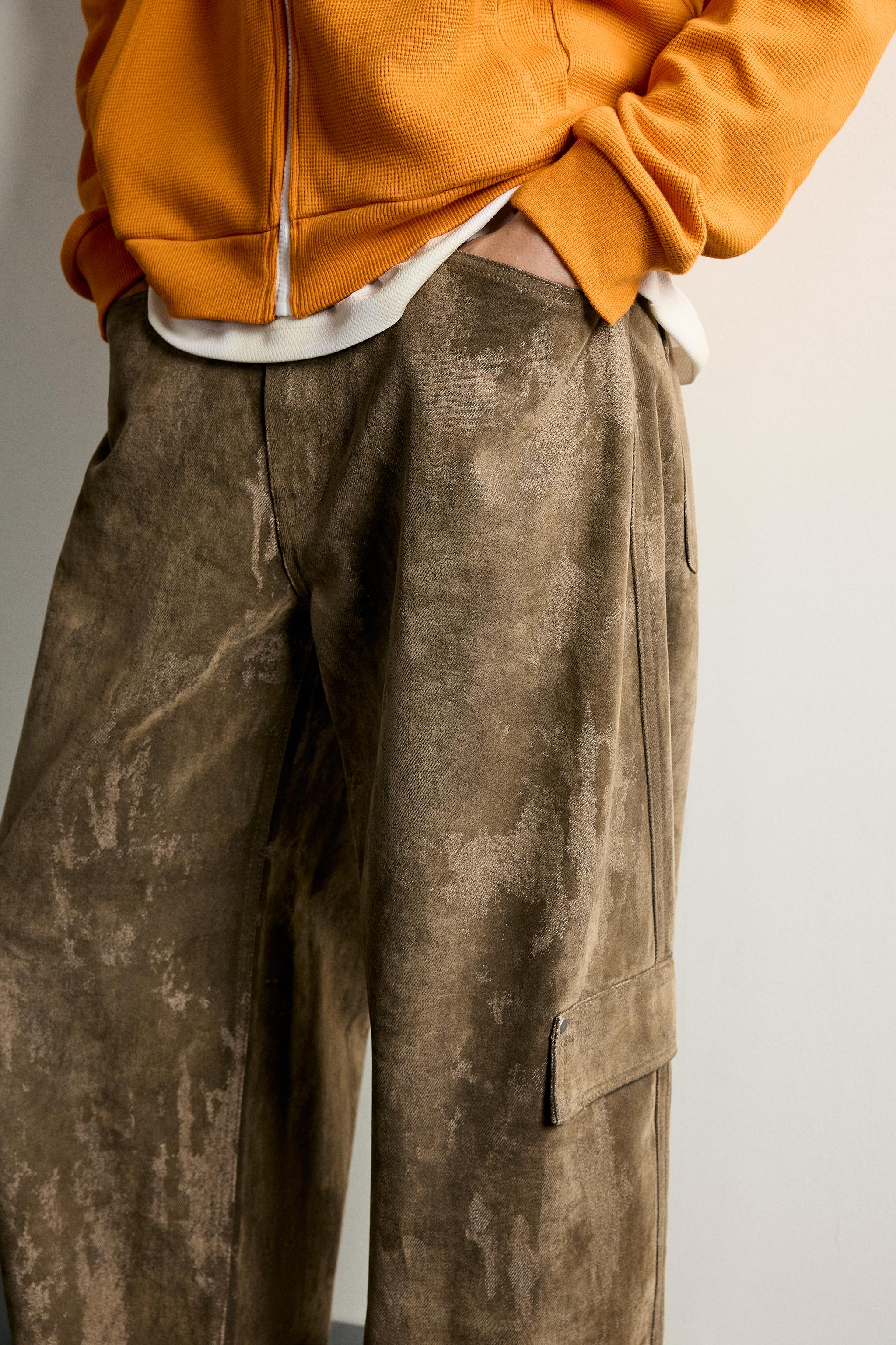 PANTALON CARGO BALLOON FIT FLOCAGE