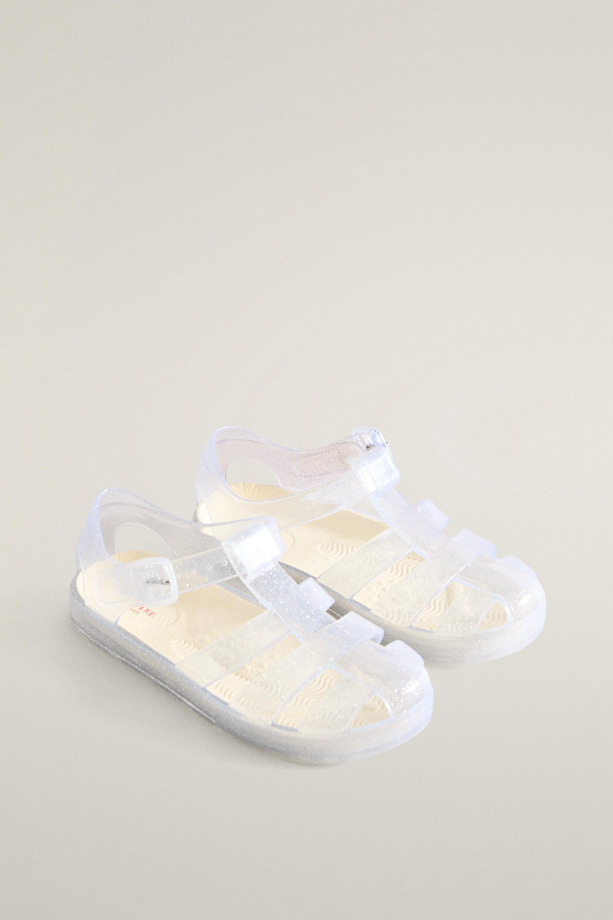 KIDS GLITTER CAGE SANDALS