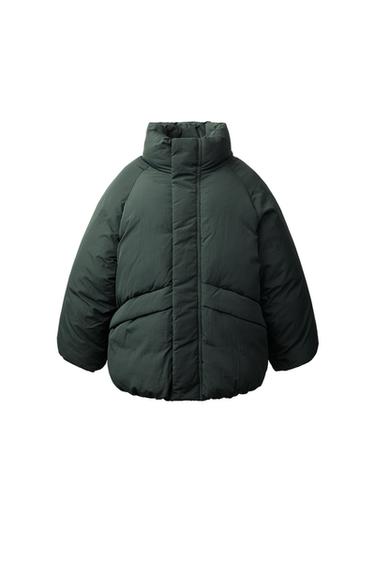 CAZADORA ACOLCHADA WATER REPELLENT - Verde oscuro de Zara