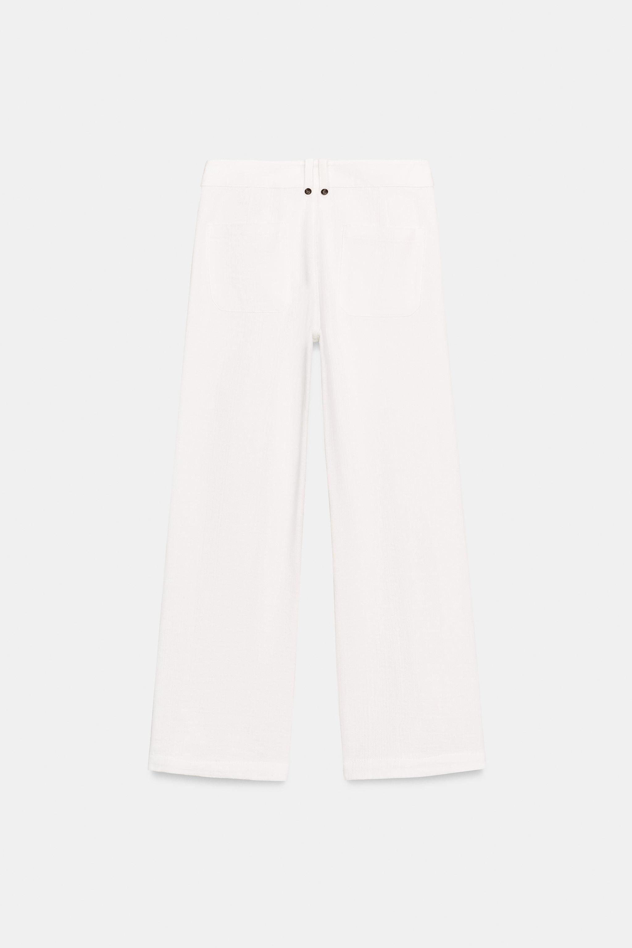 JUPE-CULOTTE EN TISSU RUSTIQUE