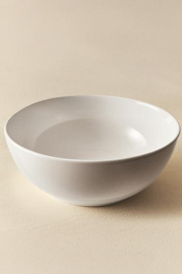 STONEWARE SALAD BOWL - White by Zara - Image 5