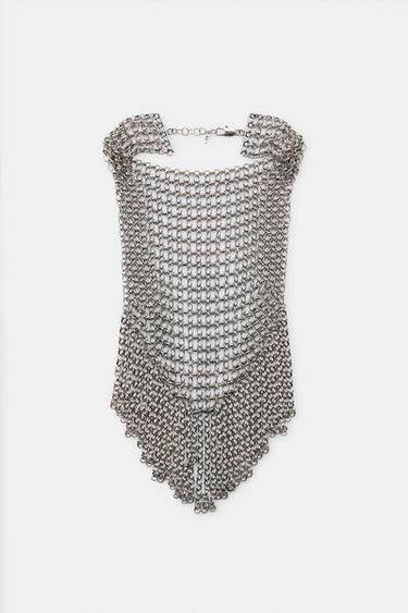 COLLANA BAVAGLINO CON ANELLI - Argento di Zara