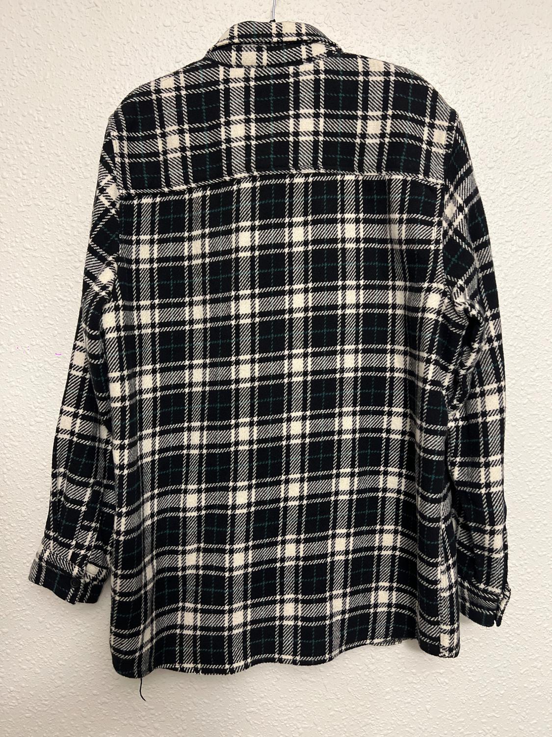 TEXTURED CHECK OVERSHIRT - Image 4