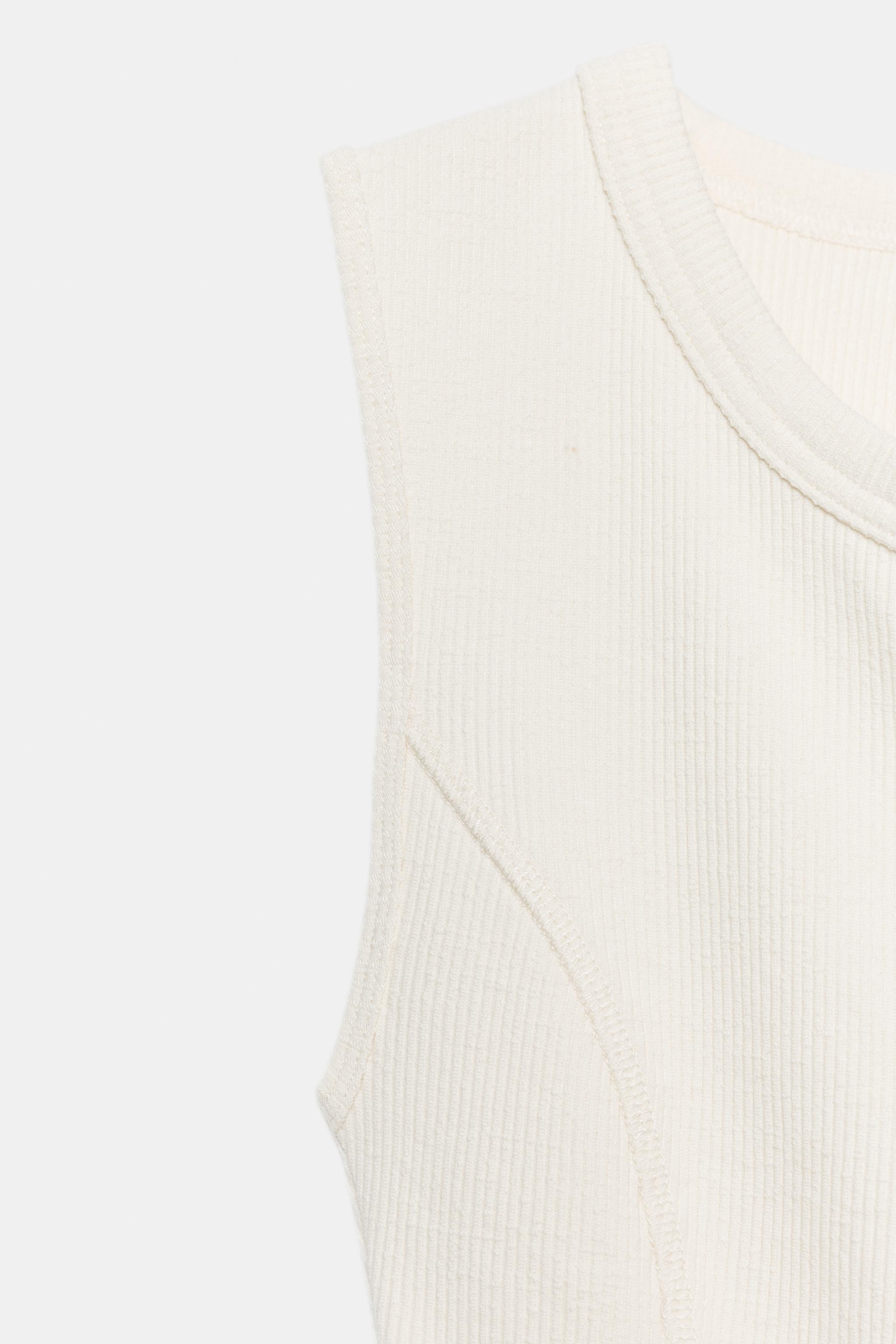 RIBBED BUTTON-UP VEST