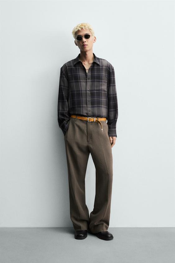 FLARE FIT VISCOSE - LINEN SUIT PANTS from Zara - $119