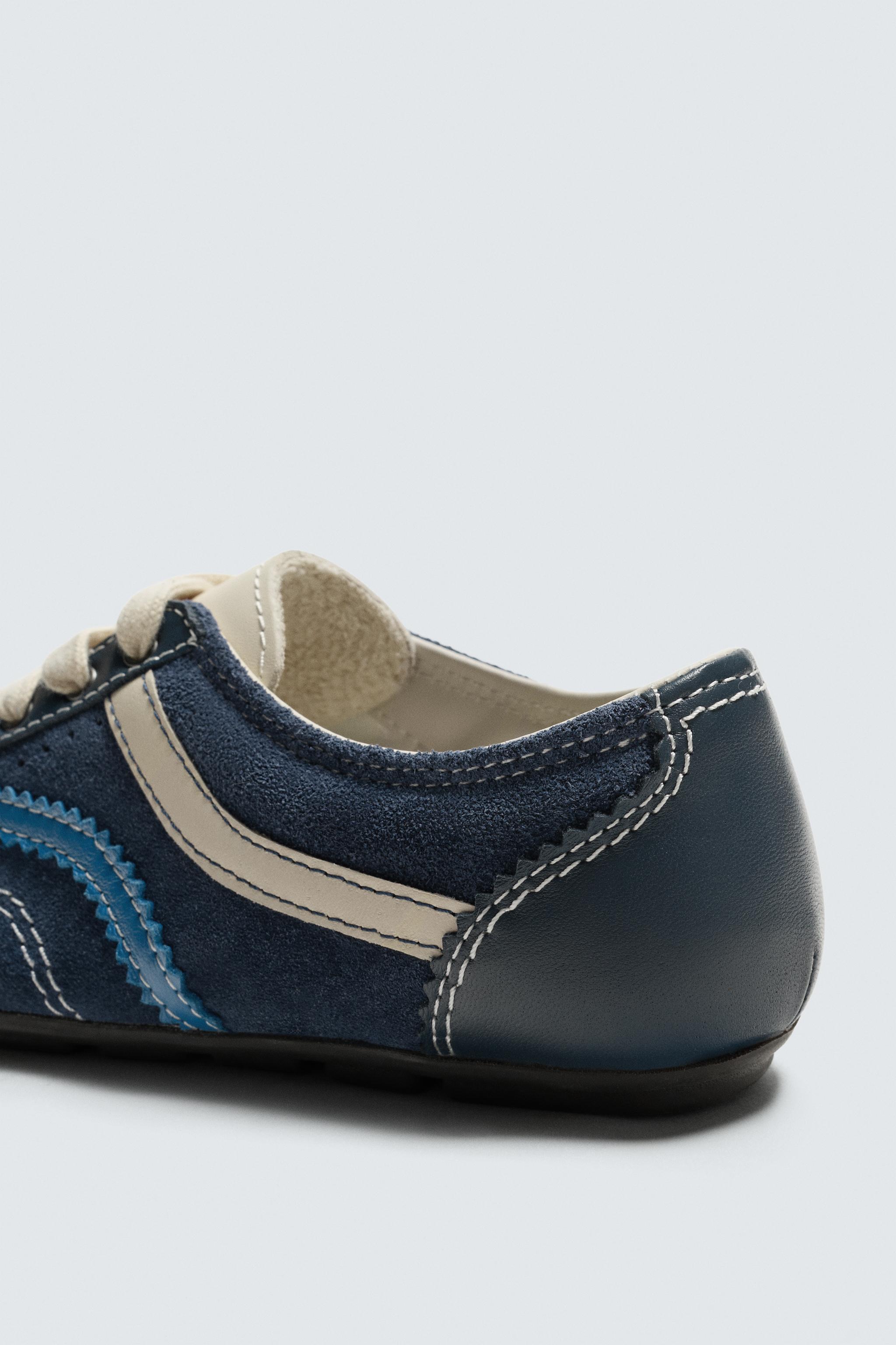 LEATHER TRAINERS HARRY LAMBERT FOR ZARA X DISNEY - Blue | ZARA