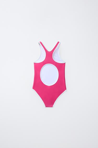 6-14 YEARS/ PENN © PIPED SWIMSUIT - Fuchsia by Zara - Image 1