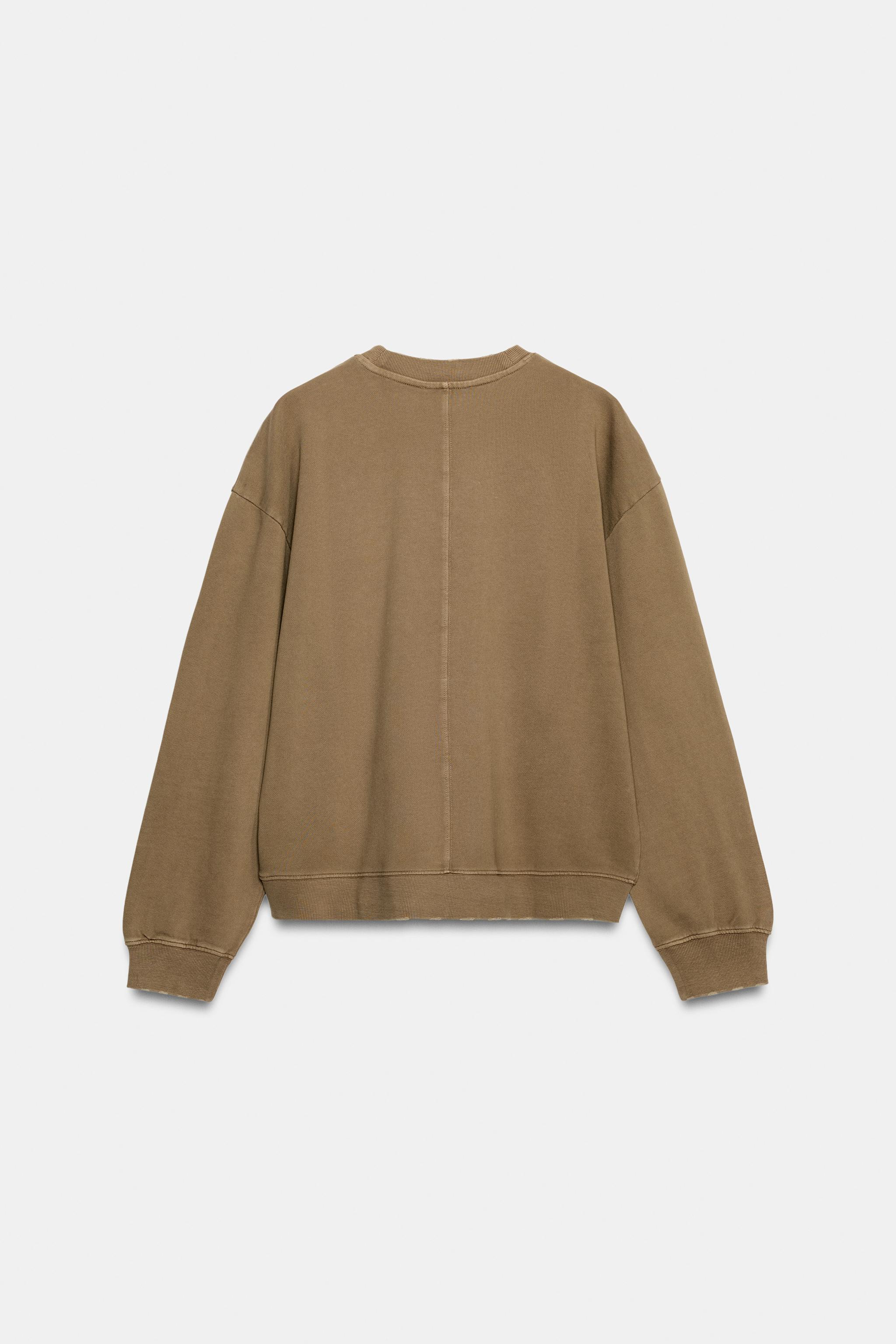 WASHED EFFECT SWEATSHIRT