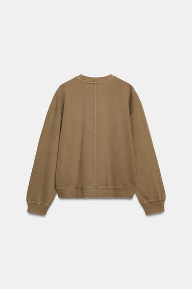 SUDADERA EFECTO LAVADO - Topo de Zara
