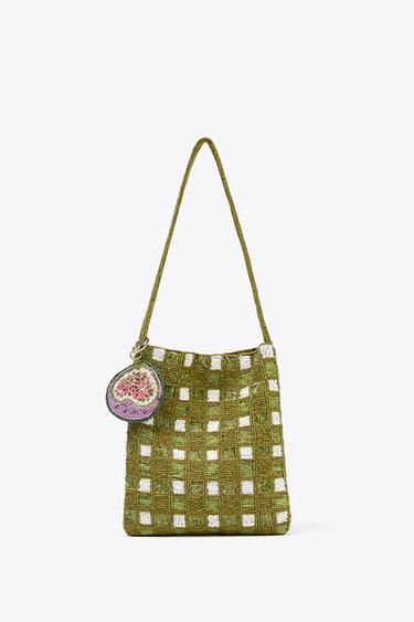 MINI SAC SEAU FANTAISIE - Vert de Zara