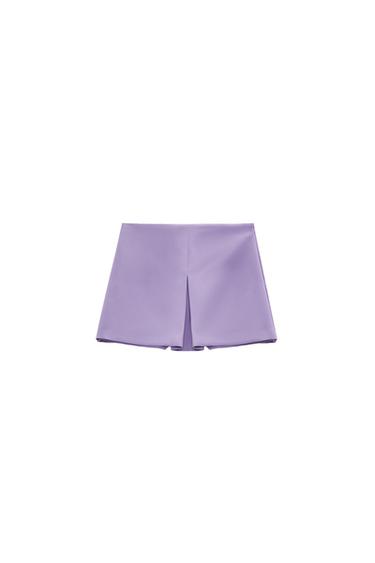 PLEATED SPLIT SKIRT