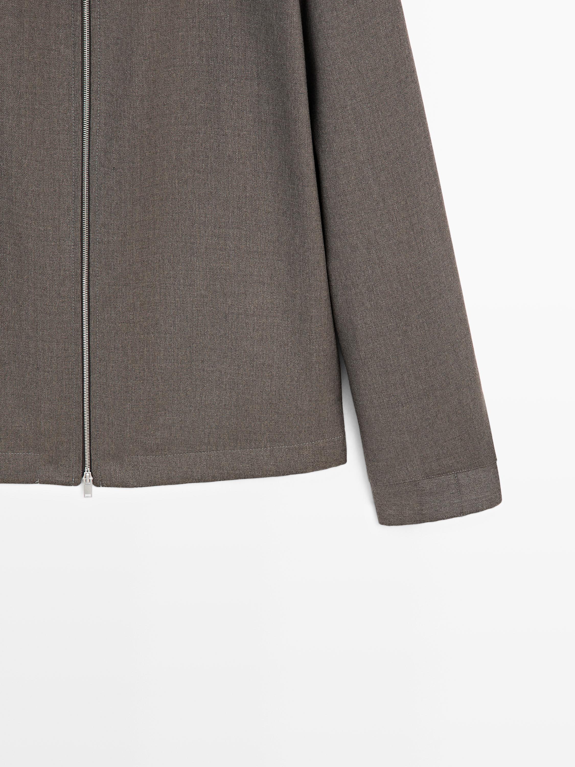 Cool wool blend jacket