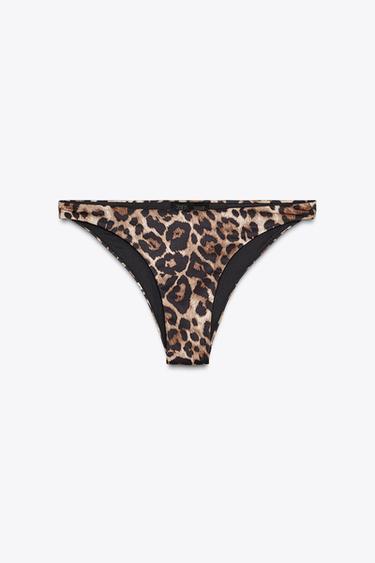 BIKINIHOSE MIT ANIMALPRINT - Leopardenprint von Zara