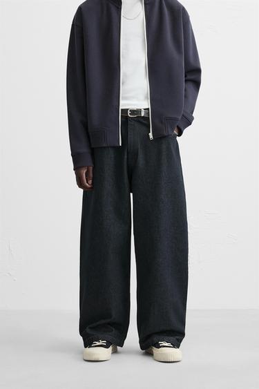 JEAN RELAXED WIDE LEG BRODÉ - Bleu de Zara - Image 1